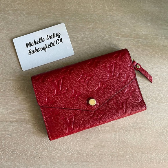 Louis Vuitton Empreinte Curieuse Leather Wallet Red Cerise SP1175 - Picture 15 of 15